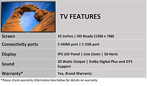 Image of LG 81.3 cm (32 inches) HD Ready LED TV 32LK510BPTA (Black) (2018 model)