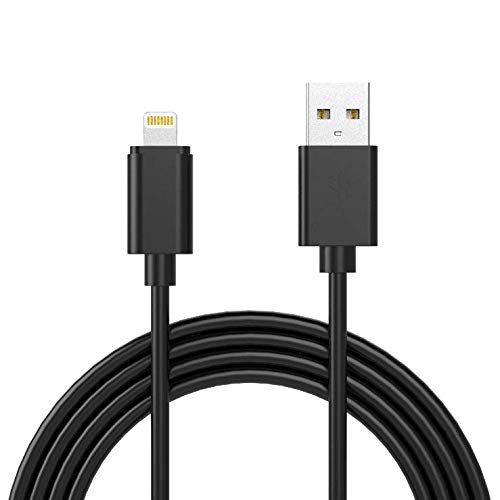 RonymarxApple MFI Certified Lightning to USB iPhone Charger Cable - Made for iPhone 11/11pro max/Xs/XS Max/XR/X / 8/8 Plus / 7/7 Plus / 6/6 Plus / 5 / 5S and More,6 Foot (Black)