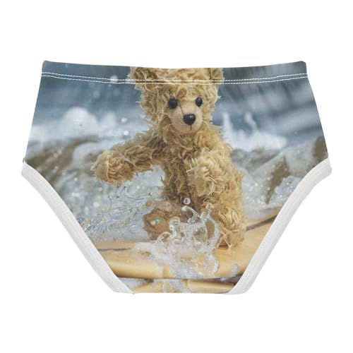 Cool Bear Panties for Girls, Toddler Panties, Girls Cotton Underwear, 2–8 Years2