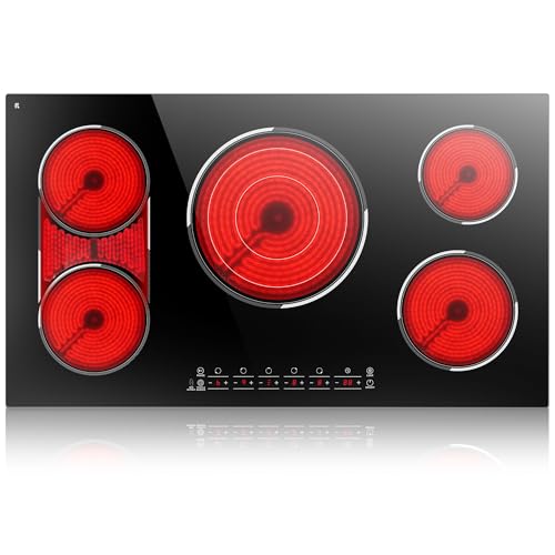 Traenvir 5 Burner Electric Cooktop