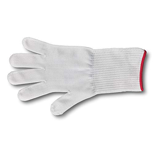 Victorinox guante protector Light, guante de trabajo, para mano de cuchillo, corte seguro, catering, S, blanco