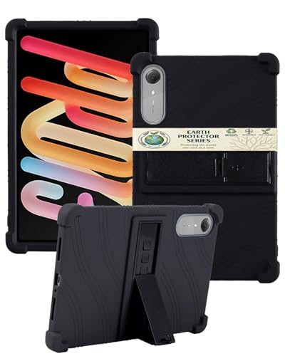Étui silicone Lenovo Idea Tab Pro Gen 2 antichoc avec support réglable noir