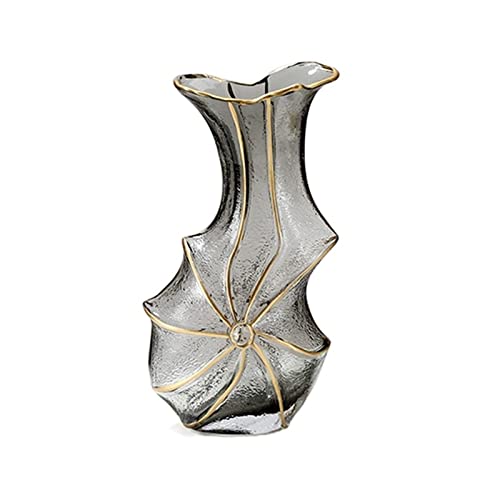 Vase en verre peint à la main transparent YRYRYW ornement de pièce