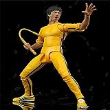 CUUGF Chinese Kongfu Bruce Lee Figura de acción Juguetes con accesorios y articulaciones en movimiento Versión Premium Estatua Estática Colección Figuras de Juguete Anime Deco Adornos