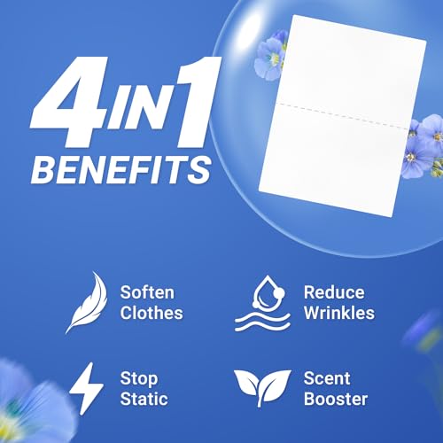 Soulink Fabric Softener Sheets for Washing Machine, No Plastic Jug Soap Strips, Alternative to Fabric Softener Liquid and Pods, Fresh Linen Scent, Up to 240 Loads - Thumbnail 2