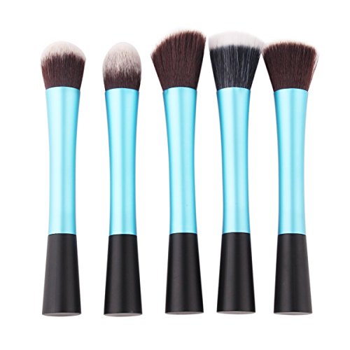 Yuan mutang Professional Powder Blush Brush Facial Care Facial Beauty Cosmetic Stipple Foundation Brush Makeup Tool (Lake Blue) by Beyondtek
