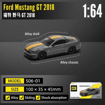 KIDS CORNER RETAIL CCA Ford Mustang GT 2018 Die-Cast Model Car, 1