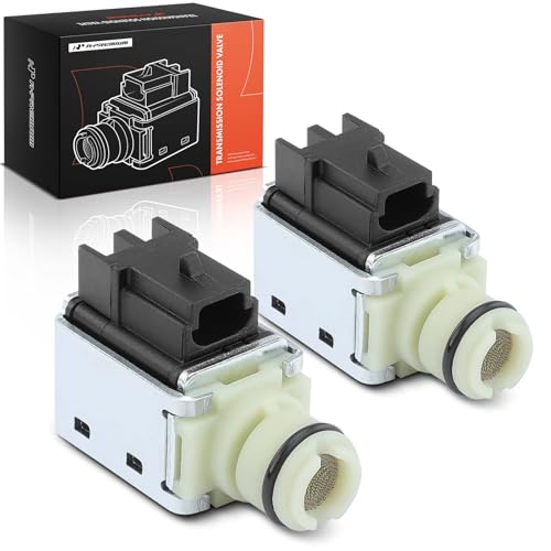 A-Premium 4L60E 4L65E 2Pcs Automatic Transmission Shift Solenoid Valve 24230298, 1-2, 2-3 or 3-4 Shift, Compatible with Buick, Cadillac, Chevy, GMC, Hummer, Isuzu, Oldsmobile & Pontiac Models