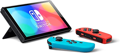Console - Nintendo Switch OLED - Vermelho e Azul Neon