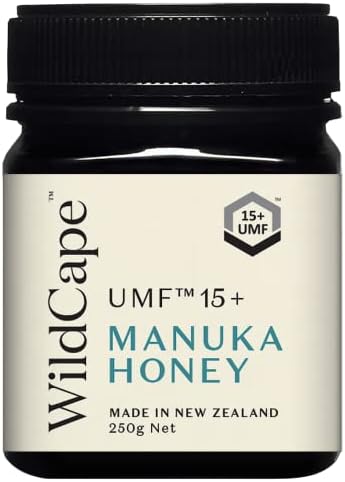 WildCape UMF 15+ MGO 514+ Raw Manuka Honey (250g/8.8oz), UMF Certified, Non-GMO, Traceable, New Zealand Manuka Honey