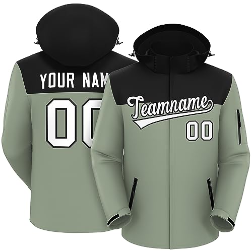 KXK Custom Jackets for Men Women Design Your Own Windbreaker Stitch Personalzied Hoodie with Name Number Logo
