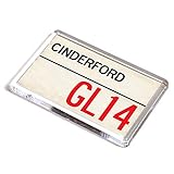 gl 143 Glatte abgerundete Kanten Unbekannt Kühlschrankmagnet, Motiv: Cinderford GL14