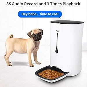 Alimentatore Automatico per Cani e Gatti PUPPY KITTY 6.5L, Display LCD, Controllo Porzioni, Registrazione Vocale, Timer Programmabile - Fino a 4 Pasti al Giorno - immagine 3