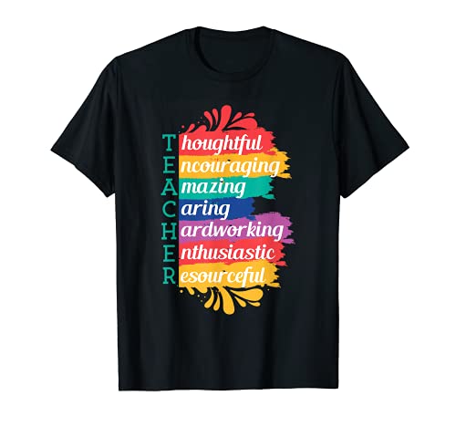 Teacher Inspirational Quote Appreciation Acrostic T-Shirt