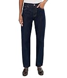 Madewell Womens Longline Straight in Rinse, McKinney Wash, 27, 30