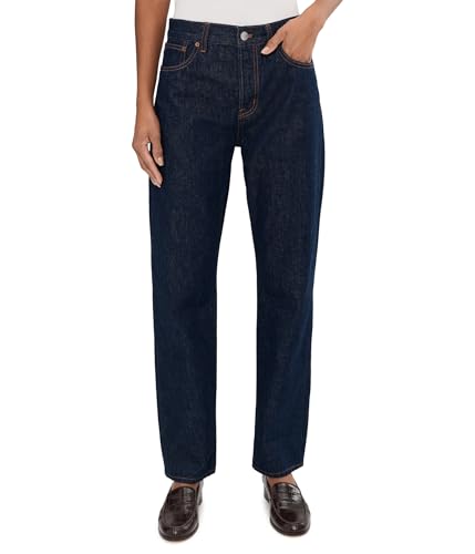 Madewell Womens Longline Straight in Rinse, McKinney Wash, 27, 30