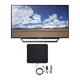 Sony KDL32W600D 32-Inch Built-in Wi-Fi HD TV with Knox Gear Ultra-Thin Digital HDTV Antenna Bundle (2 Items)