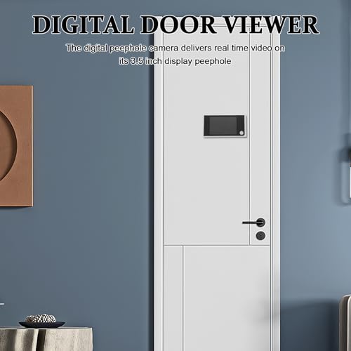 Mirilla electrónica LCD inalámbrica con gran angular de 120 grados para puertas de pisos 7