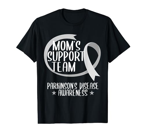 Parkinsons Ruban argenté pour le mois de sensibilisation au soutien de maman T-Shirt