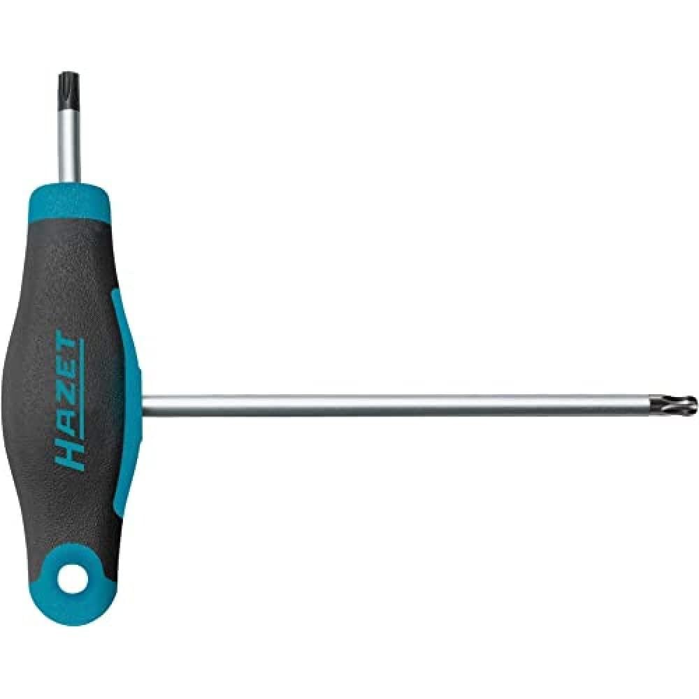 Hazet Darkblue 829Kkt-T20 Allen Wrench (Short And Long Blade For Flexible Use, Torx Profile, Size: T20) Dark Blue