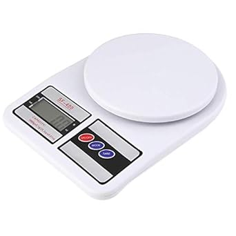 MATIQSTAR Digital Kitchen Weighing Machine Multipurpose Electronic Weight Scale with Backlit LCD Display for Measuring Food, Cake, Vegetable, Fruit