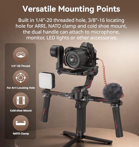 Image of SMALLRIG Dual Handle Handgrip for DJI RS2 / RSC 2 (RS2 / RSC2) Gimbal - 3027, Multicolor