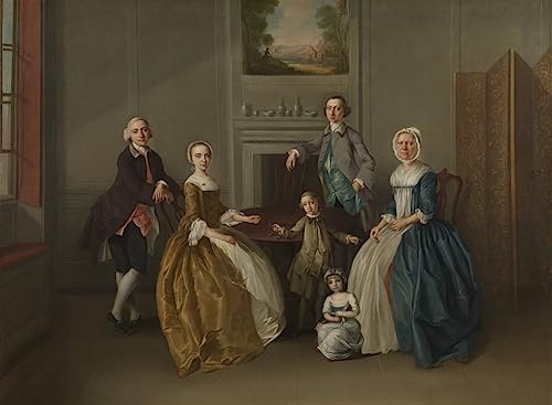 Affiche Impression Prints Toile Peinture Murale Arthur Devis Décoration Salon 60x90cm