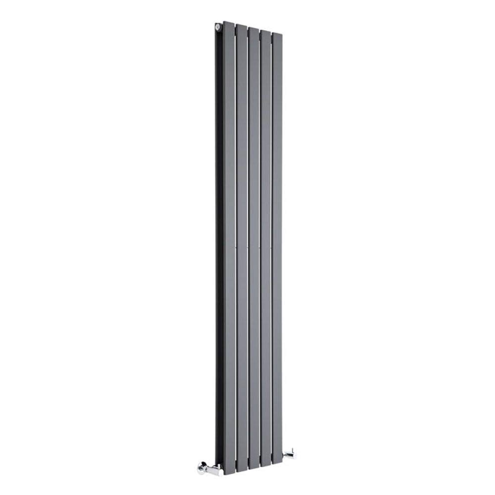 Milano Alpha Anthracite Vertical Double Flat Panel Radiator - 1780mm x 350mm