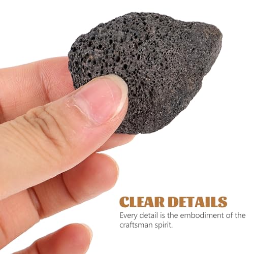 Image of FOMIYES 2 Pack of Natural Lava Rocks for Aquariums and Potted Plants, Small Volcanic Stones for Decorative Use, Ideal for Landscaping and Drainage