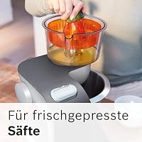 Bosch Küchenmaschine Serie 4, Schüssel 3,9 L spülmaschinenfest, Mixer 1,25 L, Fleischwolf, Zitruspresse, Knethaken, Rührbesen, Durchlaufschnitzler, 3 Scheiben, 900 W, Anthrazit/Silber, MUM56340 – Ansicht 6