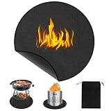 60cm Rotondo Tappeto Barbecue da Esterno Tappetino Barbecue Isolante