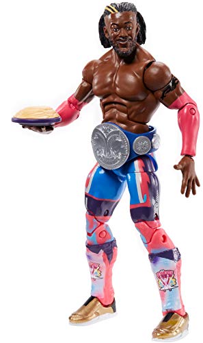 Wwe Mattel Kofi Kingston Elite Series #78 Deluxe Action Figure With Realistic Facial Detailing, Iconic Ring Gear & Accessories, Multi (Gky12) #TOP2