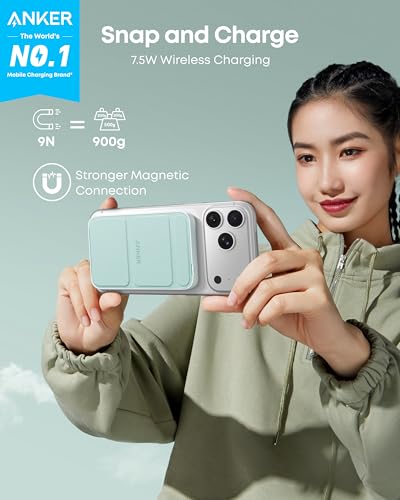 Anker 622 Magnetic Power Bank, 5,000mAh Foldable Wireless Portable Charger - image 2