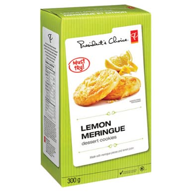 President's Choice Galletas de postre de merengue de limón, 10.6 onzas, importadas de Canadá