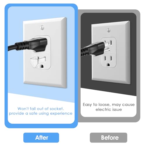 Image of Ptwola 20 Pcs 3 Snug Plugs for Loose Outlets Prong Loose Outlet Fix Plug Socket Tightener Insert Ensure Power Plugs Secure Connection Secured Jack Prevent Easily Fall Out Cut Off Wall Electricity