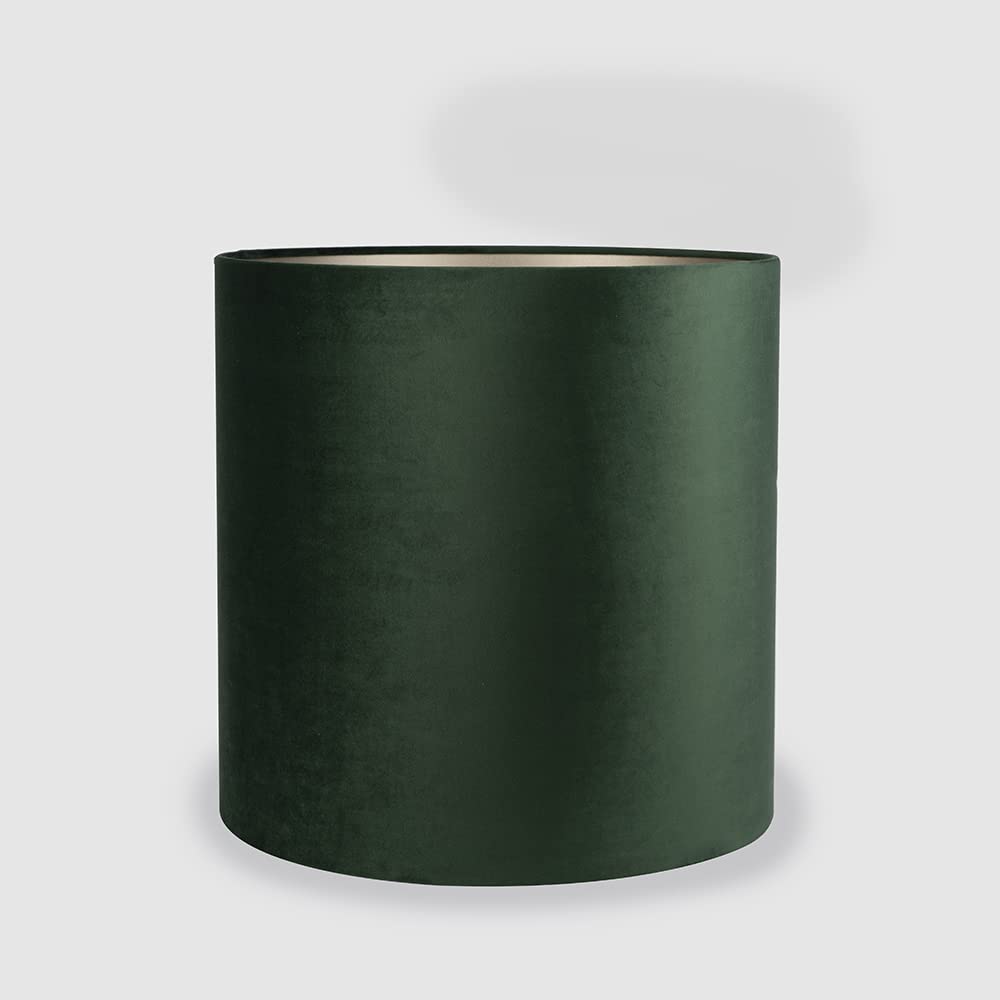 Uniqq Paralume in velluto verde scuro, Ø 40 cm, altezza 40 cm