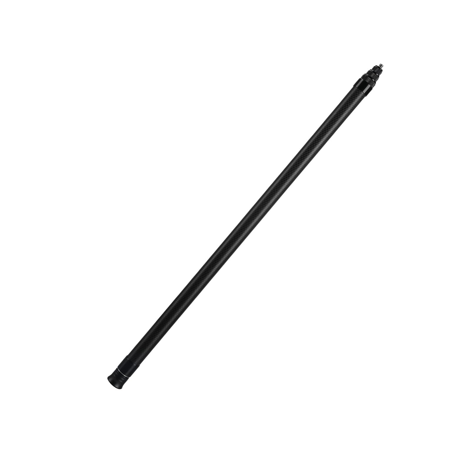 Asta per Selfie in Fibra di Carbonio, Monopiede Telescopico Leggero da 118 Pollici, Asta di Prolunga per Action Camera con Design Pieghevole a 7 Sezioni e Fondo Superiore con Filettatura da