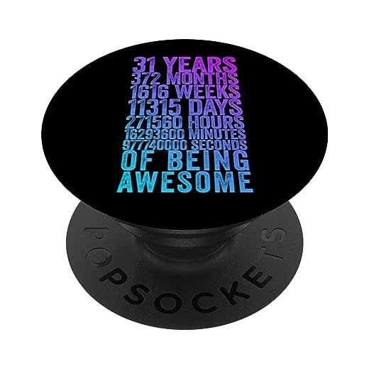 Divertida camisa de cumpleaños número 31, Old Meter Divertidos regalos de 31 años PopSockets PopGrip Intercambiable