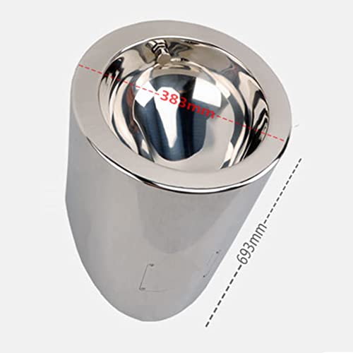 OTQEFTN Stainless Steel Intelligent Sensor Flushing Urinal,Wall Hung Urinal Hidden Smart Sensor Flushing Household Funnel Men's Urinal,for Bars? Prisons?Ships?Trains