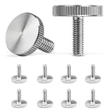 10 Stück Flache Rändelschrauben M3x10 mm,Norm DIN 653 Edelstahl Gewindeschrauben für Metrische Schraubgewinde,Rändelschraube Niedrige Form für Mechanische Geräte,Instrumentierung,Haushaltsgeräte