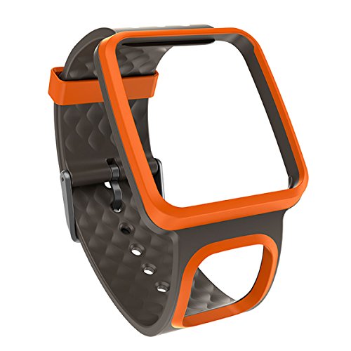 TomTom Slim Confort Strap Pasek Multi-Sport, Szary i Pomarańczowy
