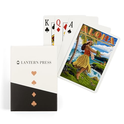 Lantern Press Aloha Hawaii Hula 52 Naipes Póker