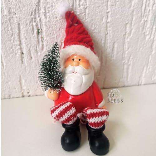 Enfeite de Natal Bonequinho Papai Noel Decoração para Casa Escritório Empresas Enfeite Natalino Enfe