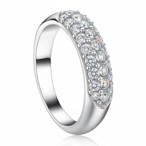 Fairy Couple 3-Row Pavé CZ Ring