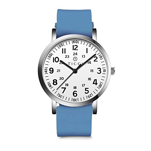 TICCI Unisex Men Women Medical Quartz Watch Arabic Numerals Military Time Easy Read