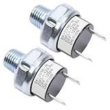 Pair of Air Pressure Switch 90-120 PSI Tank Mount Thread 1/4' NPT 12V/24V DC Air Compressor Air Train Horn Switch 90-120 1/4 inch
