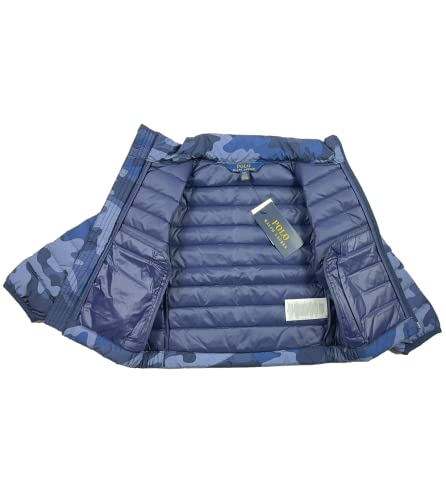 POLO RALPH LAUREN Boys Nylon Puffer Down Jacket Coat (3T, NAVY MU)3