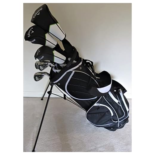 Mens Callaway Complete Golf Set Driver, 3 Wood, Hybrid, Irons, Putter, Bag Right Handed Regular Flex