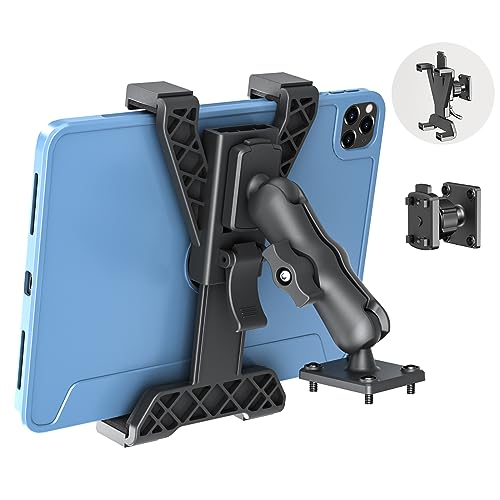 XWXELEC Heavy Duty Drill Base Tablet car Mount, Dashboard and Wall Holder 360 Degree Rotation, for iPad Series/(All 7" - 11.5") Tablets， Desks/Cars/Great for Wall or Truck/Commercial Vehicles Dash