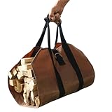 Brennholz-Lagersäcke, Outdoor Camping Brennholz Segeltuch Log Träger Tote Tasche...